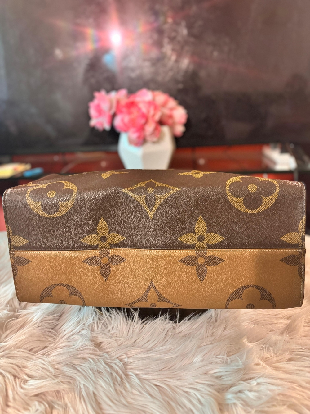 Louis Vuitton Brown Monogram Canvas Tote Bag GM Size Like New - Picture 5 of 7